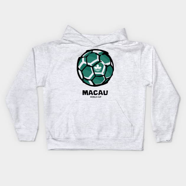 Football Macau Special Administrative Region of the People's Republic of China Kids Hoodie by KewaleeTee